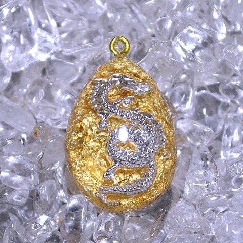 新「龍」レジン（半卵型Ａ）【金箔】②