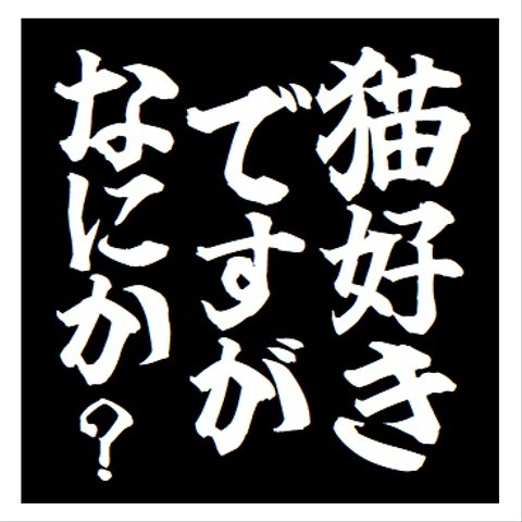 猫好きですがなにか？ おもしろ カー マグネットステッカー