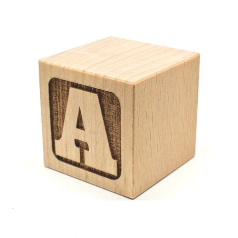 アルファベットキューブ (3cm角・1面＋オプション追加可能)