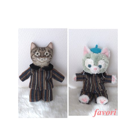 猫・犬人形の服👕(ジェラトーニのハンドパペットにも着れるよ)