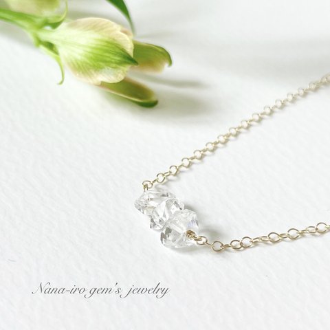 14kgf Herkimerdiamond necklace