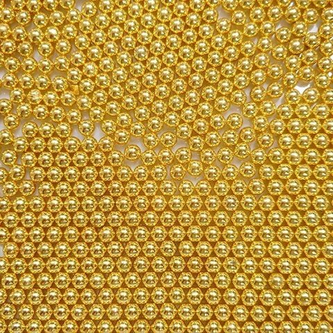 カラーパール ゴールド 5mm 約300個 ビーズパーツ アクセサリー材料 パール素材 穴無し  パール