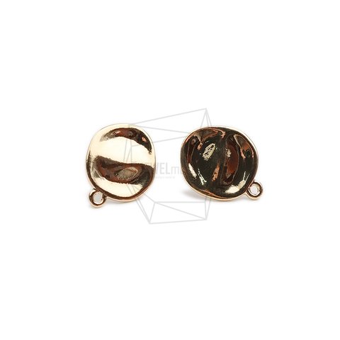 ERG-2351-G【2個入り】ラウンドピアス,Round Post Earring/14mm X 18mm