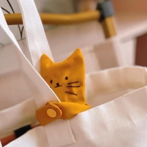 ファッション可愛い　布小物　猫ペンケース　コインケース