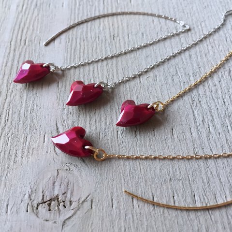 petit Heart❤︎シルバー  アメリカンピアス