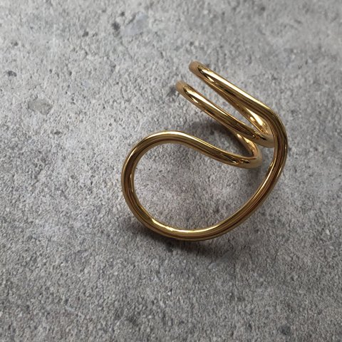 Special price！チタンステンレス gold  ring