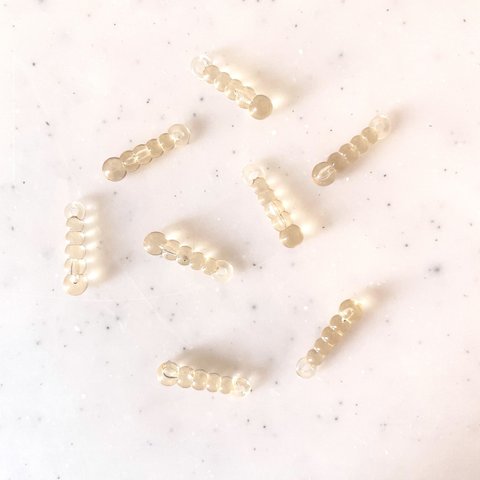 Clear Beige Caterpillar Pendant Tops