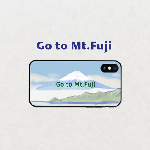【富士山へ行こう 】スマホケース　iphone android ほぼ全機種対応