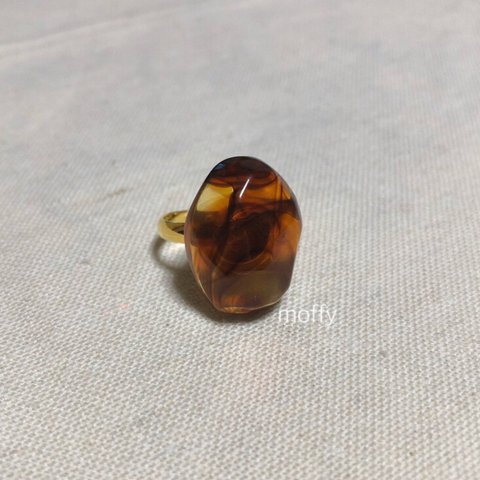 vintage button ring (0016b) ヴィンテージボタンリング  レトロリング  アンティーク