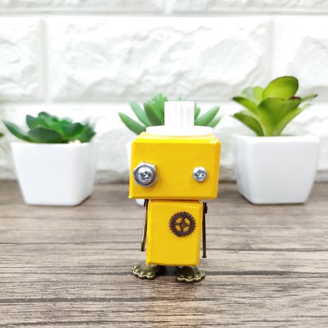 【799】木のロボット　木製のロボット　ハンドメイド　木製雑貨 インテリア　置物
