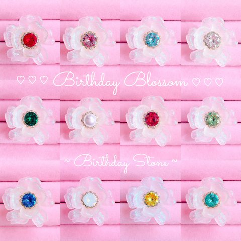 Birthday Blossom〜set〜【誕生石 collection】