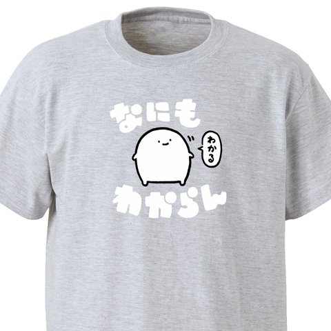 なにもわからん【アッシュ】ekot Tシャツ<イラスト：店長 里一磨＞