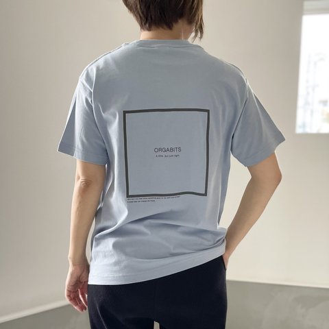 『2023新作』オーガニックコットン Tシャツ ユニセックス 7色展開 【アイスブルー】