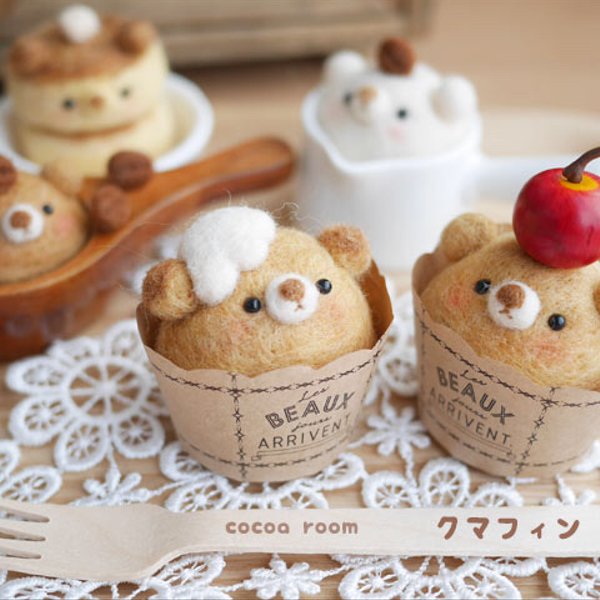 クマフィン - cocoa room | minne 国内最大級のハンドメイド・手作り