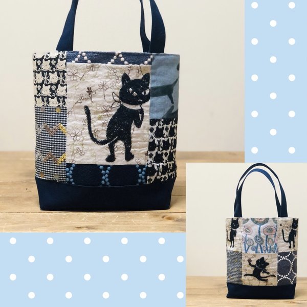1点のみ pjcクロッチくん、ミナペルホネンhandmade パッチワーク トートバッグ