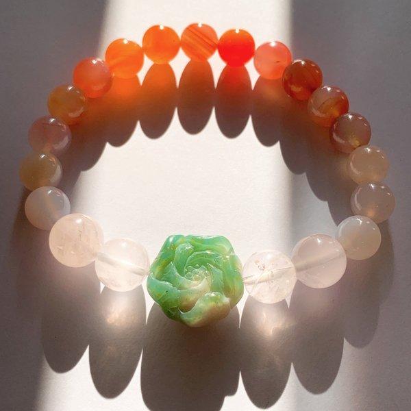 一点物】希少天然色グリーン桜瑪瑙(さくらめのう)・塩源瑪瑙 一点物】希少天然色グリーン桜瑪瑙(さくらめのう)・塩源瑪瑙