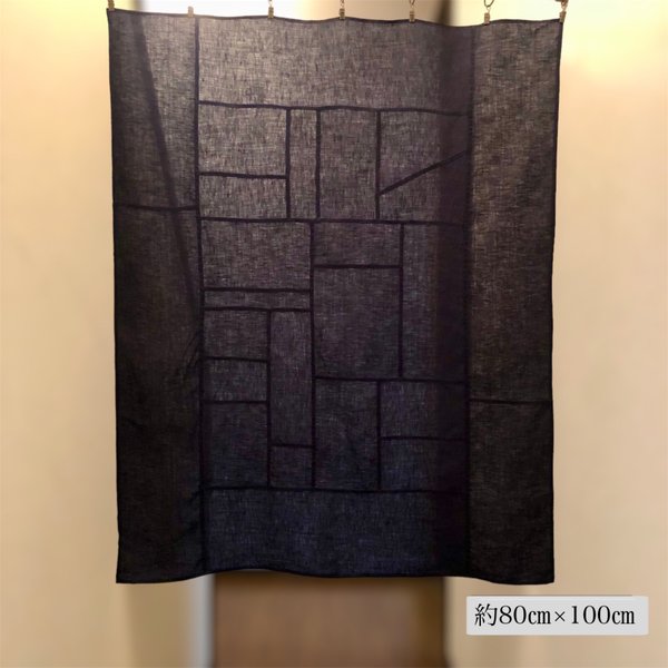 ポジャギ リネンマルチクロス インディゴブルー - 손끝 세상 (指先の
