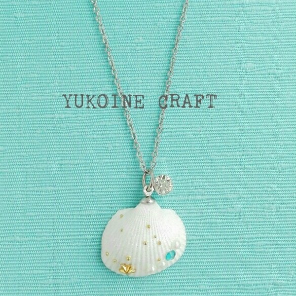 人魚の貝殻ネックレス YUKOINE CRAFT minne 国内最大級のハンドメイド・手作り通販サイト