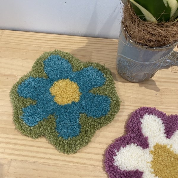 花ラグ お花ラグ タフティングラグ ミニラグ アクセントラグ 花ラグ お花ラグ タフティングラグ ミニラグ アクセントラグ