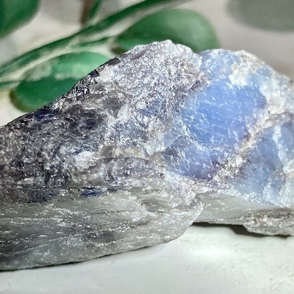 神の祝福✨　ブルー　サファイア　原石　ミニタンブル　青玉