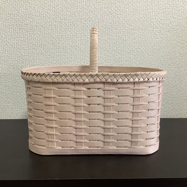 ♡ ハンドメイド♡バスケット(小) クラフトバンド♡ムースピンク♡ クラフトバンドのバスケット【ムースピンク】 - y. | minne