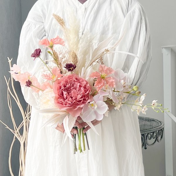 ウェディングブーケ 造花 ブーケ アーティフィシャルフラワー 結婚式 アーティシャルフラワーブーケ WM 1103 ウェディング 結婚式 前
