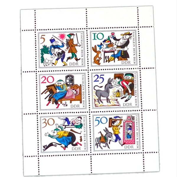ドイツ未使用切手シート（グリム童話 テーブルよ、ご飯の用意）Germany DA-STE110 - DAISY minne | minne  国内最大級のハンドメイド・手作り通販サイト