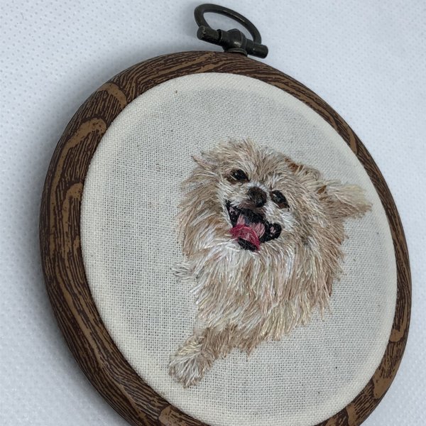 チワワ 犬刺繍 うちの子刺繍 オーダーメイド 7.7cm