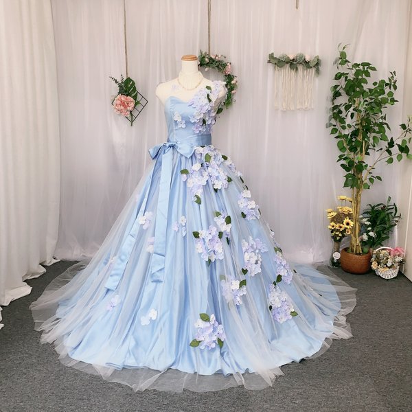 新品カラードレス 浮か ウェディング お色直し 虹色 新品カラードレス 浮か ウェディング お色直し 虹色