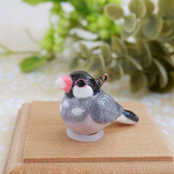 用途が選べる和紙小物『文鳥(桜文鳥)』