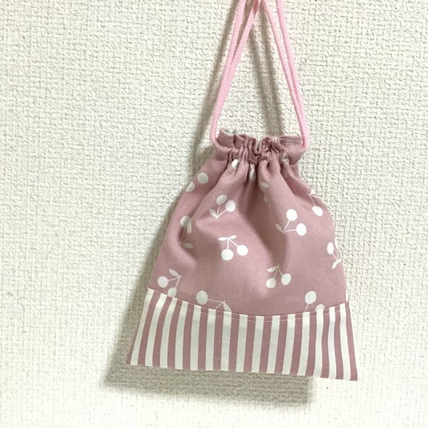 くすみピンクの給食袋・巾着袋 - NETTEFRAU'S GALLERY | minne 国内