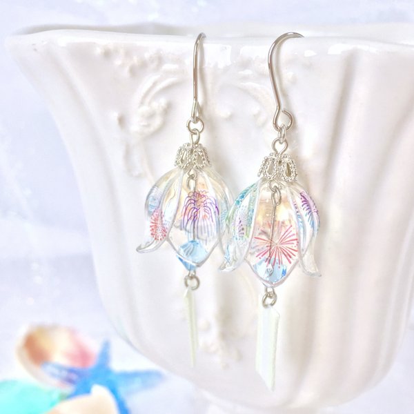 【完売御礼】風鈴ピアス・イヤリング 、花火 - hana*hana きらり