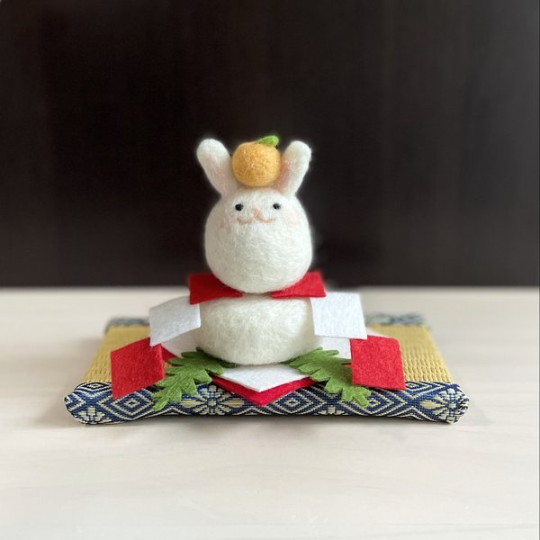 羊毛フェルト トイプードル お正月 ななちゃん様専用 取付けれ 羊毛フェルト トイプードル お正月 ななちゃん様専用 取付けれ