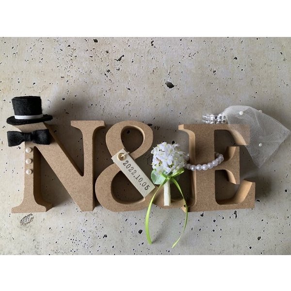 イニシャルオブジェ 結婚式 - SMILE©️RAFT GALLERY | minne イニシャルオブジェ 結婚式 - SMILE©️RAFT GALLERY | minne