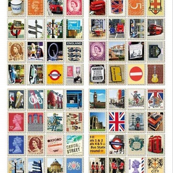 切手風シール ロンドン アンティーク デザインシール 80枚入り - ALL MY LOVING  minne  国内最大級のハンドメイド・手作り通販サイト