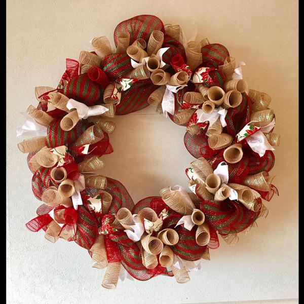 Enroot様 ショップ用クリスマスリース リボンリース - CROCHETBYMI'S ...