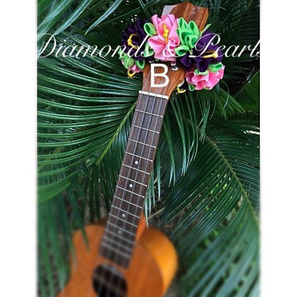ウクレレのハワイアンリボンレイ - Diamond & Pearl | minne 国内最大