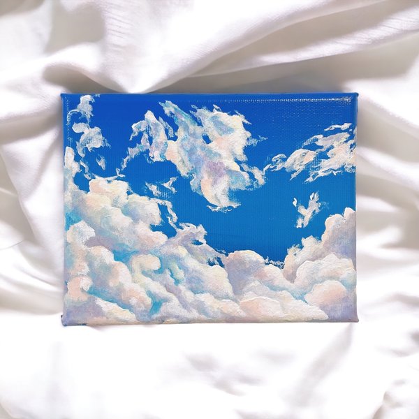 SOLD空・絵画『彩雲』-アクリル画・青空・原画-by麗しの空 SOLD空・絵画『彩雲』-アクリル画・青空・原画-by麗しの空