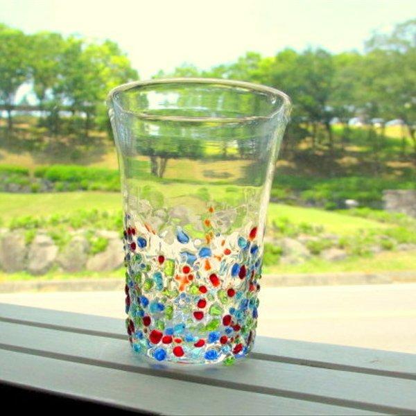 琉球ガラス つぶつぶひとくちグラス＊カラフル - MAMENEKO2'S
