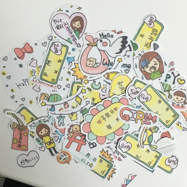⋆ハンドメイド☆NEWマタニティーフレークシールset⋆* 通販 *⋆ハンドメイド☆NEWマタニティーフレークシールset⋆*