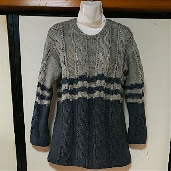 手編みセーター ニット レディース 手編みカーディガン 手編み