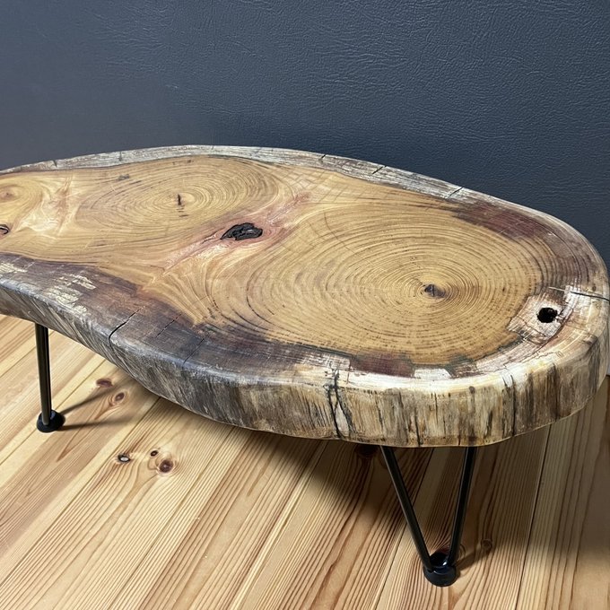 ローテーブル ケヤキ 欅 輪切り 一枚板 サイドテーブル ちゃぶ台 テーブル - Solid Wood | minne 国内最大級のハンドメイド ・手作り通販サイト