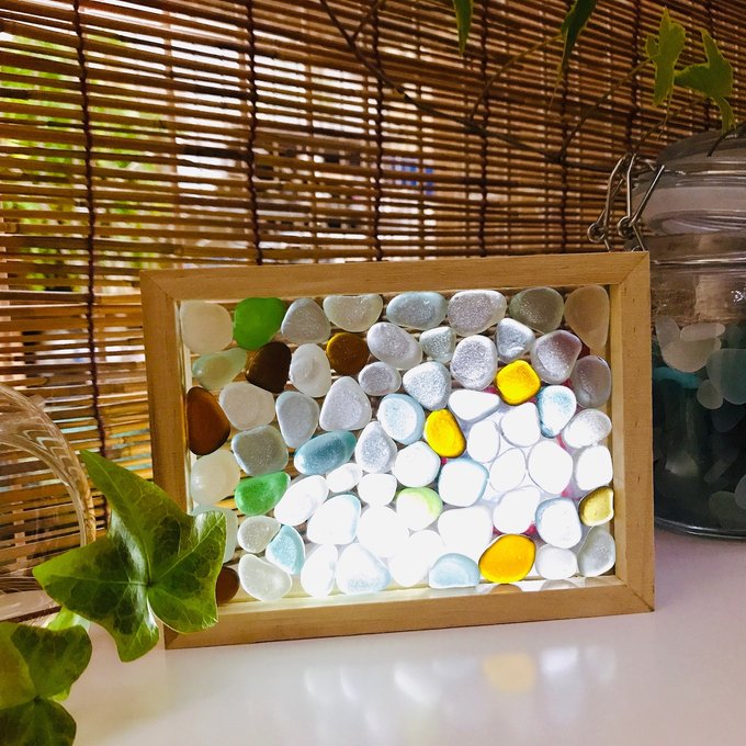 シーグラスのステンドグラス風雑貨 - WK.1167'S GALLERY | minne シーグラスのステンドグラス風雑貨 - WK.1167'S GALLERY | minne