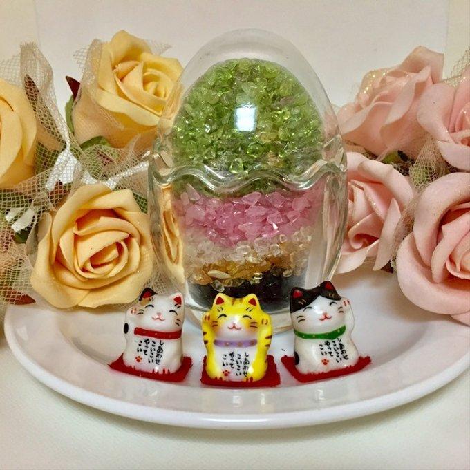 🐣たまご形💕天然石さざれ石Mix/インテリア・置物・浄化に 🐣たまご形💕天然石さざれ石Mix/インテリア・置物・浄化に