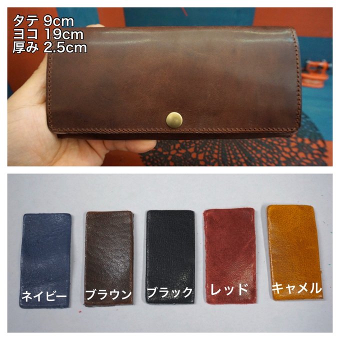 ✨馬革✨☆メンズ☆財布☆レディース☆ブラック☆長財布☆二 ✨馬革✨☆メンズ☆財布☆レディース☆ブラック☆長財布☆二