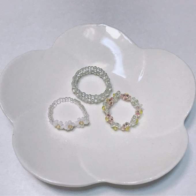 ビーズアクセサリー ビーズ 指輪 - MAKO12081004'S GALLERY ビーズアクセサリー ビーズ 指輪 - MAKO12081004'S GALLERY