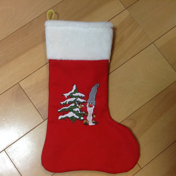 クリスマスソックス　５本　クリスマス飾り　編み上げ　靴下　刺繍　壁掛け - 7