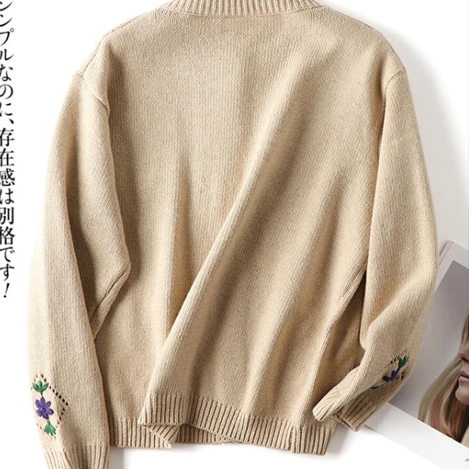 春必須一品 カーディガンのセーター レトロ 刺繍 ニット 春必須一品 カーディガンのセーター レトロ 刺繍 ニット
