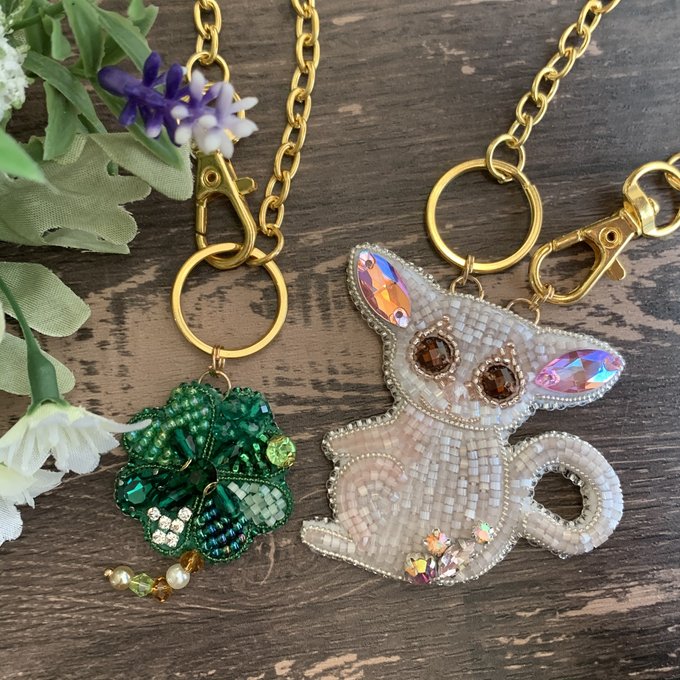 ショウガラゴのビーズ刺繍 - -ramu-GALLERY | minne 国内最大級 ショウガラゴのビーズ刺繍 - -ramu-GALLERY | minne 国内最大級