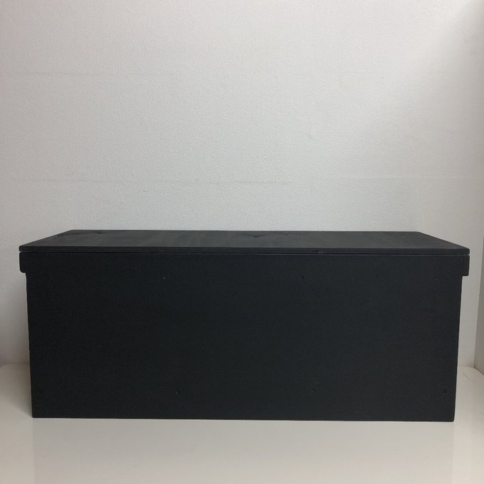 ウッドボックス ブラック BLACK☆ ロング 収納箱 BOX お買い得